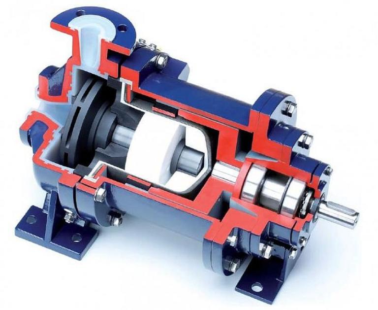 PTFE/PFA-ausgekleidete Chemiepumpen