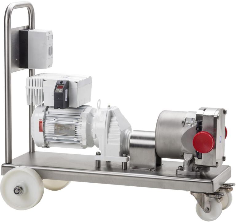 Modifizierte fahrbare Alfa Laval Verdrängerpumpe Modifizierte fahrbare Alfa Laval Verdrängerpumpe