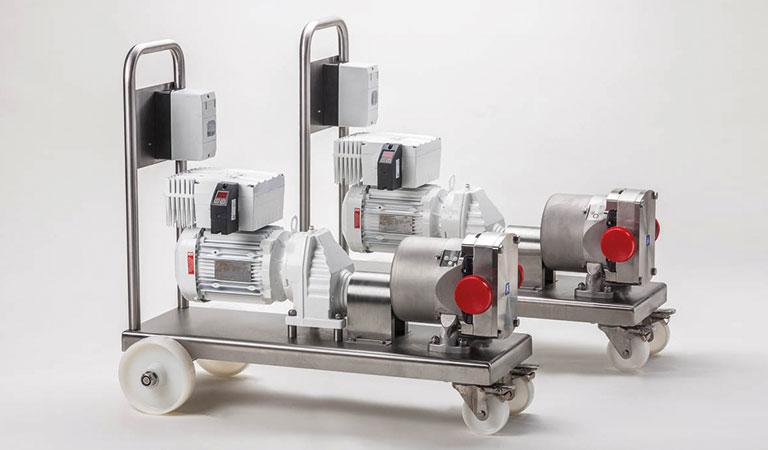 Modifizierte fahrbare Alfa Laval Verdrängerpumpe Modifizierte fahrbare Alfa Laval Verdrängerpumpe